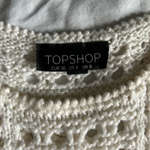 Topshop | White Knit Tank - Picture 3 of 5